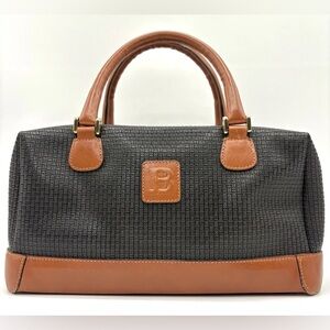 BALLY - VINTAGE- EUC - Mini Boston Bag with Embossed Logo - Amazing Condition